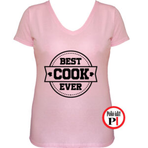 szakács póló best cook ever női pink
