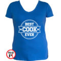 szakács póló best cook ever női kék