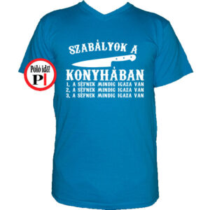 szakács póló konyha szabály vkék