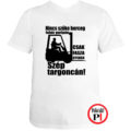 targoncás póló szép targoncán fehér