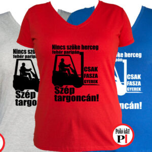 targoncás póló szép targoncán női
