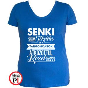targoncás póló tökéletes női kék