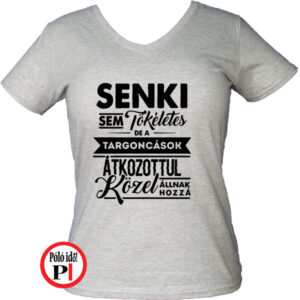 targoncás póló tökéletes női szürke