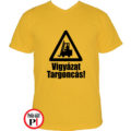 targoncás póló vigyázat targoncás citrom