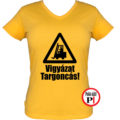 targoncás póló vigyázat targoncás citrom