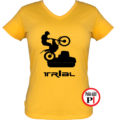 trail póló trialer női citrom