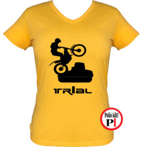 trail póló trialer női citrom
