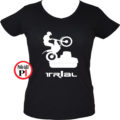 trail póló trialer női fekete