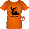 trail póló trialer női narancs