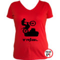 trail póló trialer női piros