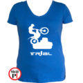 trail póló trialer női kék