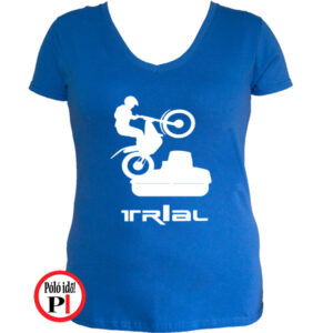 trail póló trialer női kék