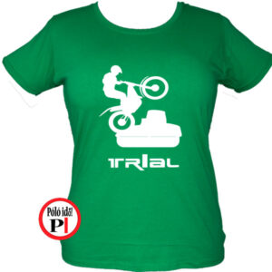 trail póló trialer női zöld