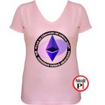 Csak az ethereum póló női pink