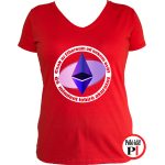 Csak az ethereum póló női Csak az ethereum póló női piros