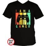 Gamer vagyok póló fekete