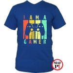 Gamer vagyok póló kék