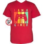 Gamer vagyok póló piros