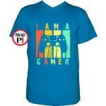 Gamer vagyok póló vkék