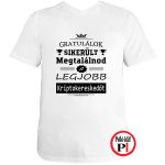 Gratulálok kriptokereskedő póló fehér