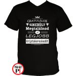 Gratulálok kriptokereskedő póló fekete