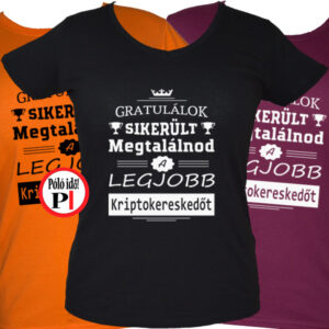 Női Gratulálok kriptokereskedő póló női