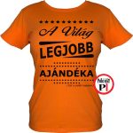 ajándék ajándék póló női narancs