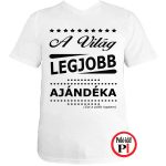 ajándék ajándék póló fehér