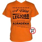 ajándék ajándék póló narancs