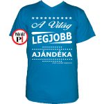 ajándék ajándék póló vkék