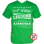 ajándék ajándék póló zöld