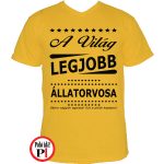 ajándék állatorvos póló citrom