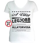 ajándék állatorvos póló női fehér