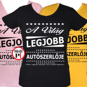 ajándék autószerelő póló női