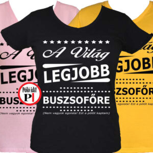 ajándék buszsofőr póló női