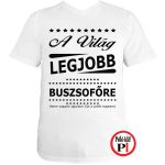 ajándék buszsofőr póló fehér