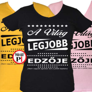 ajándék edző póló női