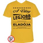 ajándék eladó póló citrom