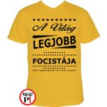 ajándék focis póló citrom
