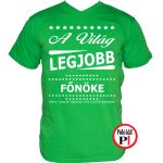 ajándék főnök póló zöld