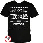 ajándék fotós póló fekete