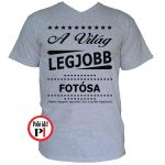ajándék fotós póló szürke