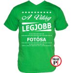 ajándék fotós póló zöld