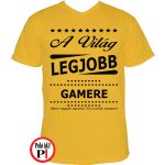 ajándék gamer póló citrom