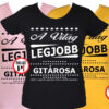 ajándék gitáros póló női