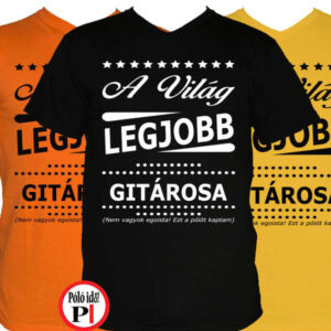 ajándék gitáros póló