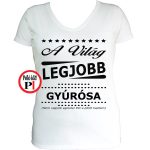 ajándék gyúrós póló női fehér