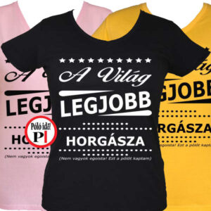 ajándék horgász póló női