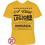 ajándék horgász póló citrom