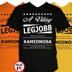 ajándék kamionos póló